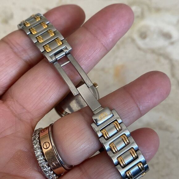 Gucci 9000L Two-Tone Gold & Stainless Steel Watch Authentic - Picture 6 of 12